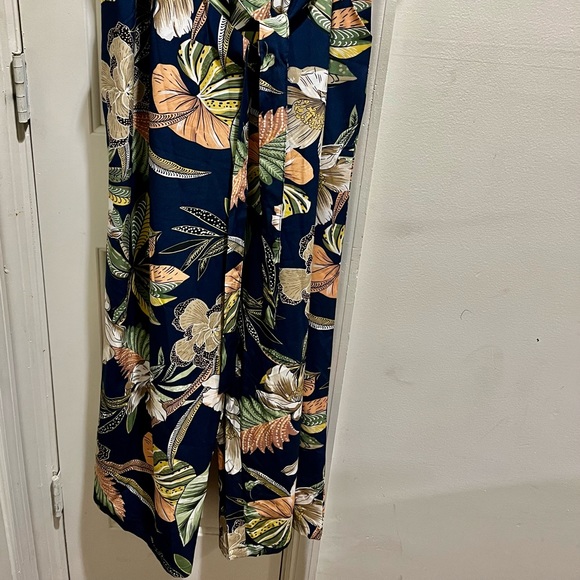 NWOT We Live Fashion off the shoulder high waist floral jumpsuit - Picture 6 of 16